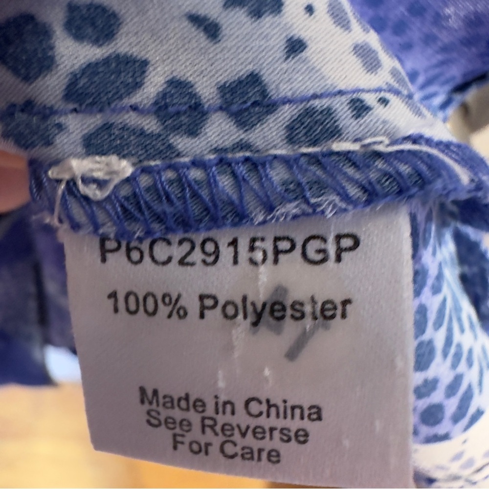 Parker Dominica Olympos Blue Faux Wrap Dress - Picture 10 of 12
